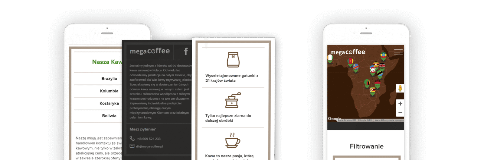 projekt graficzny strony_megacoffee wersja mobile